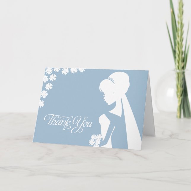 Tack Bridesmaid Möhippa Flowers Bröllop Card (Framsida)