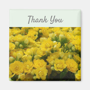Tack Bright Gult Flower Photo Tack Magnet