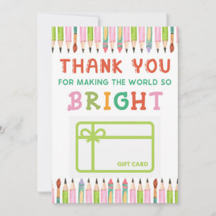 Tack Bright World Gift Card Holder Kort