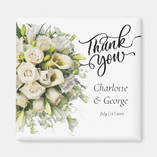 Tack Bröllop Bouquet-blommans favorit Magnet