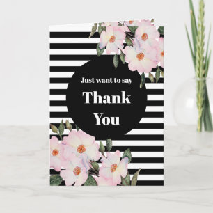 Tack Bröllop Gift Watercolor Ro Rand Kort
