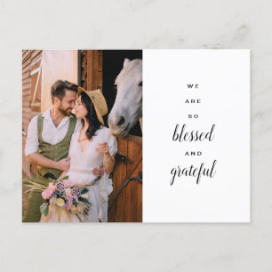 Tack Bröllop Horse Land Vild Flowers Gloss Vykort