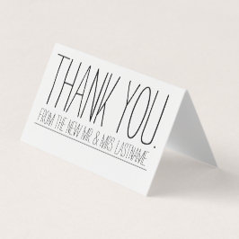 Tack Bröllop / Nyligen gifta Farmhus Rustik Kort