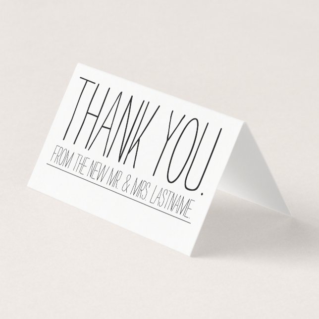 Tack Bröllop / Nyligen gifta lantlig stuga Rustik Kort (Framsida)