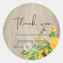 Tack, Bröllop, Rustic Sunblommes Woodland