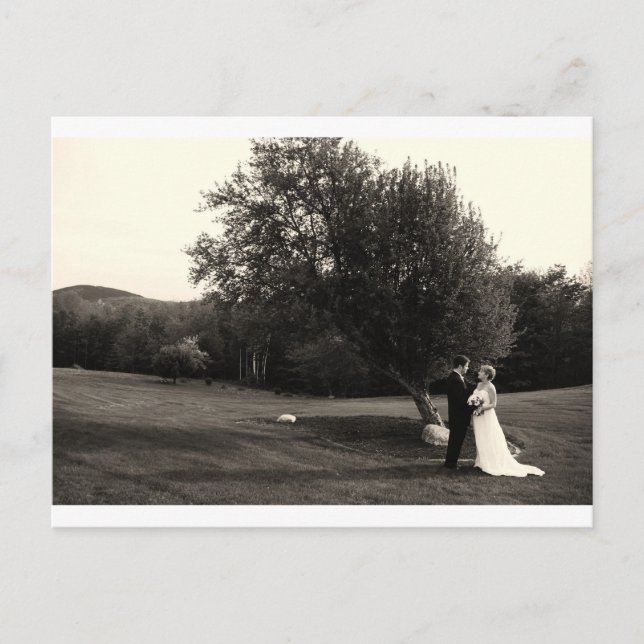 Tack, bröllop vykort (Framsida)