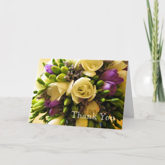 Tack Bröllopsnotmall Kort (Framsida)