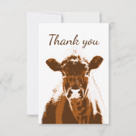 Tack Brown Farm Cow Animal Blank Bakåt