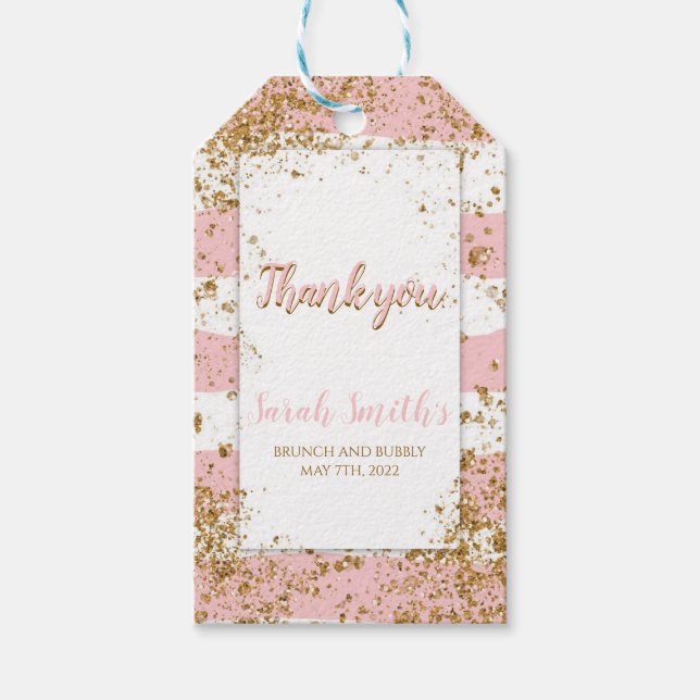 TACK BRUNCH OCH BUBBLY PRESENTETIKETT (Framsidan)