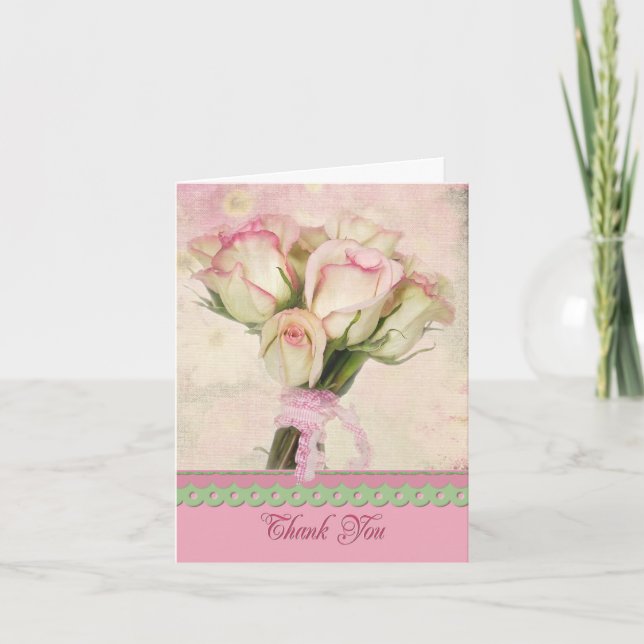 Tack Bukett med rosor (Framsida)