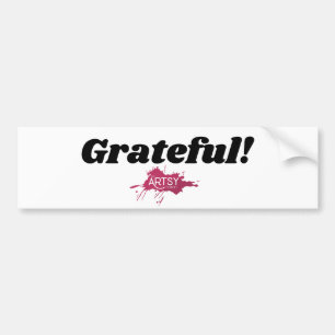 "Tack!" Bumper Sticker Bildekal