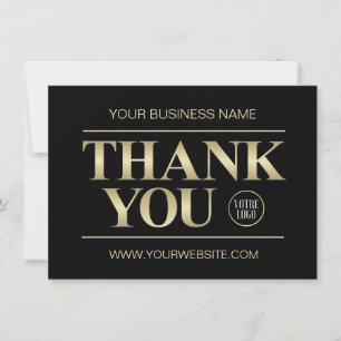 TACK Business Black & Guld LOGOTYP Kort