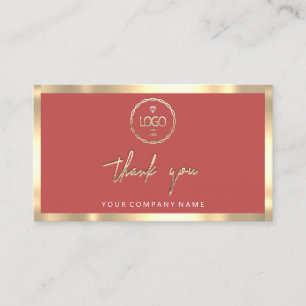 tack Business Insert Logotyp Guld Ram Ro Visitkort