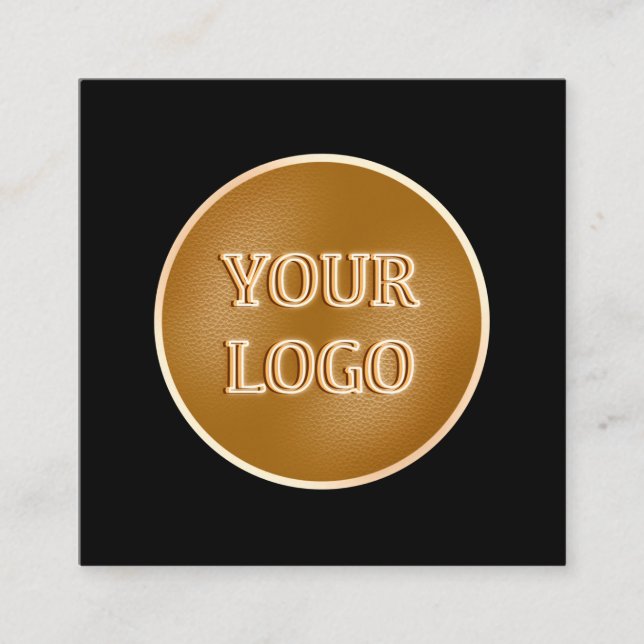 Tack Business Logotyp Modern Minimalist Black Rabattkort (Framsida)