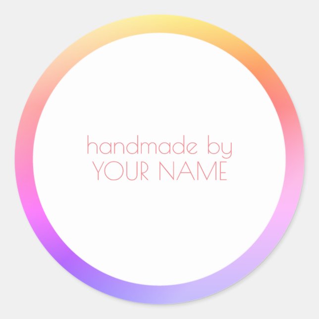 Tack, butik, beställ etikett (Framsida)