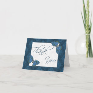 Tack Butterfly Brocade blue Kort