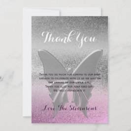 Tack Butterfly Rosa Lila Baby Shower