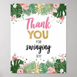 Tack bytt av Tropical Safari Birthday Poster