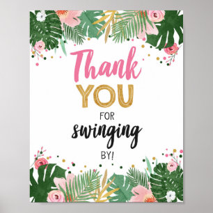 Tack bytt av Tropical Safari Birthday Poster