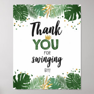 Tack bytt av Tropical Safari Birthday Poster