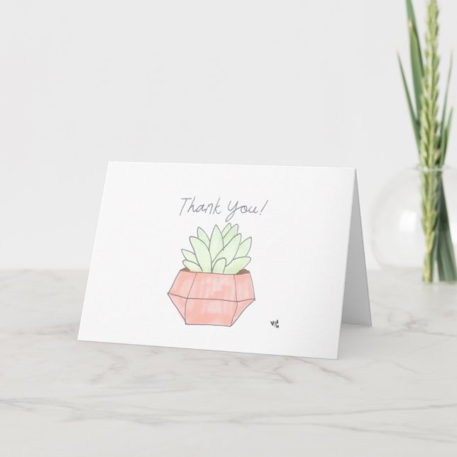 Tack Cactus 1-kort (Framsida)