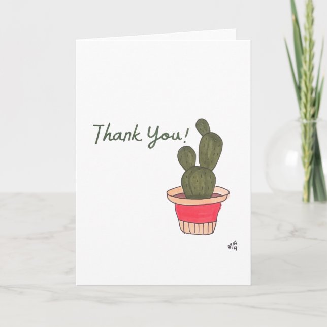Tack Cactus 2-kort (Framsida)