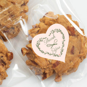Tack Cake Bakery Business Wandeisk Whisk Spoon Hjärtformat Klistermärke