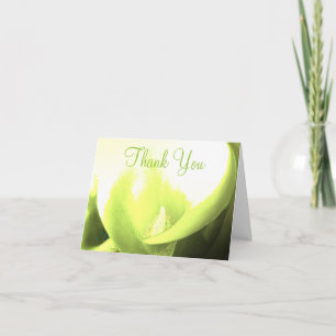Tack Calla Lily Gult golden Lime Kort