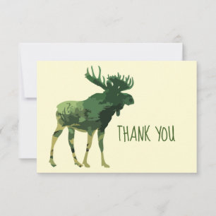 Tack Camouflage Moose Djuret Blank Inside Kort