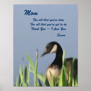 Tack Canada Goose Art Personlig Poster