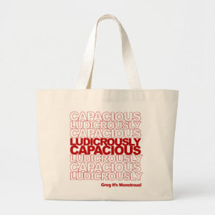 Tack! CAPACIOUS tobag Jumbo Tygkasse