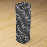 Tack Chalkboard Presentask För Vinflaska<br><div class="desc">Tack Chalkboard Bröllop</div>