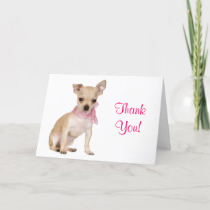 Tack Chihuahua Puppy-Hund Kort