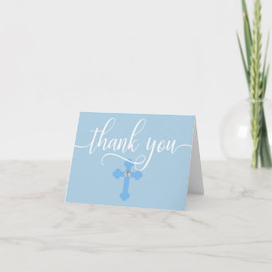 TACK Christening Communion Blue BOY BLANK Kort