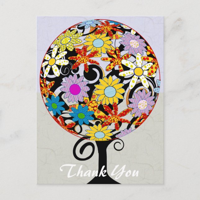 Tack Circle of Kärlek Vykort (Framsida)