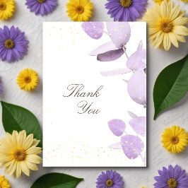 Tack Classic Lavender Eucalyptus Glitter Kort