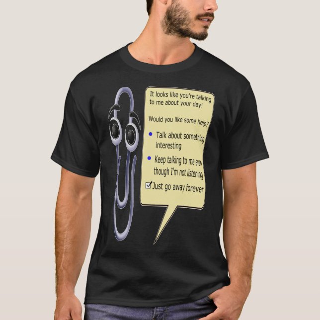 Tack, Clippy!   T Shirt (Framsida)