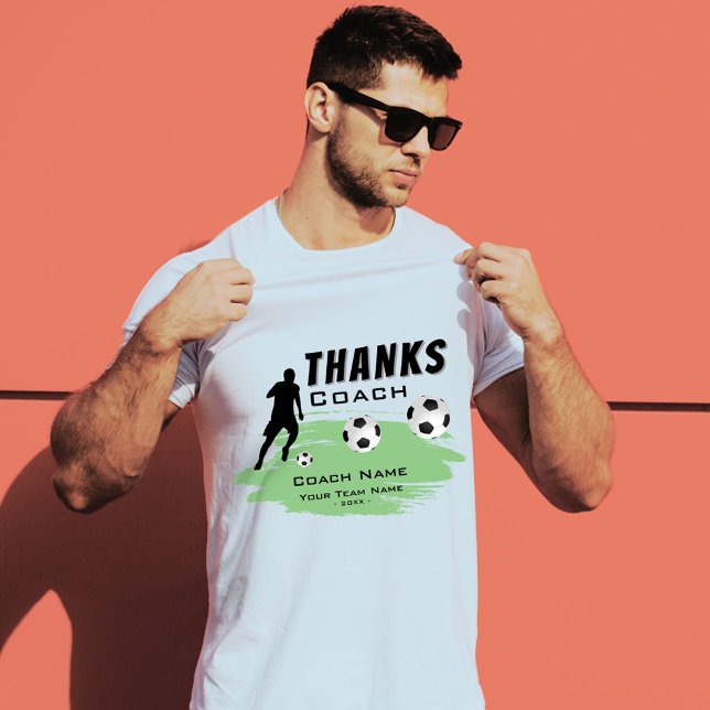 Tack, Coach Football Player. T Shirt (Skapare uppladdad)