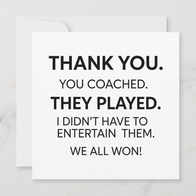 Tack Coach Kort (Framsida)