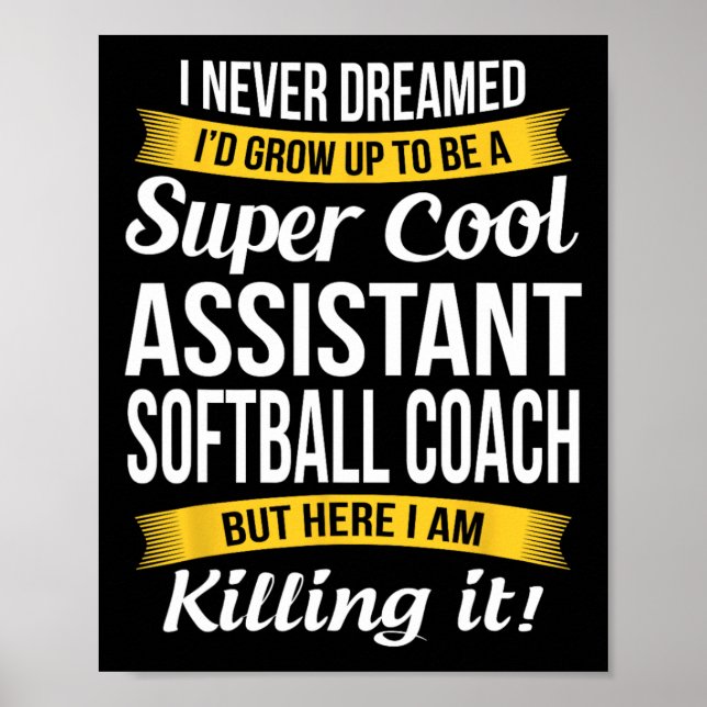 Tack Coach Roligt Present Poster (Framsidan)