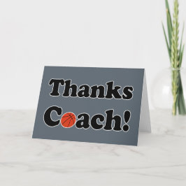 Tack, Coach, tack för ditt kort för Basketball-trä