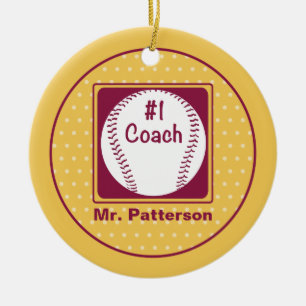 Tack Coach, tack nummer 1 Julgransprydnad Keramik
