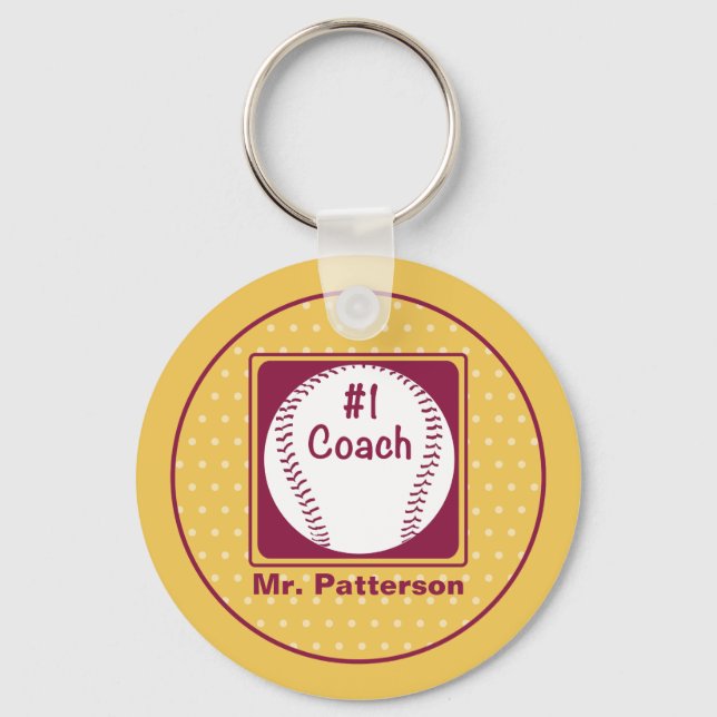 Tack Coach, tack nummer 1 Nyckelring (Framsida)