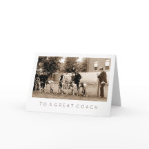 Tack Coach. Vintage Sports Greeting Cards