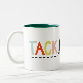 TACK Collage Two-Tone Coffee Mugg