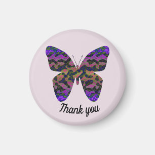 Tack Colorful Butterfly Pastel-uppskattning Magnet