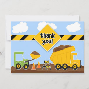Tack Constructions Lastbilar Flat Card Kort