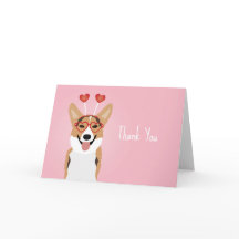 Tack Corgi Hund Valentines day