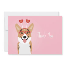 Tack Corgi Hund Valentines day