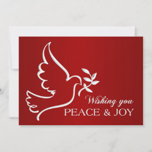 Tack Corporate Dove Red-Helgdag Card Julkort